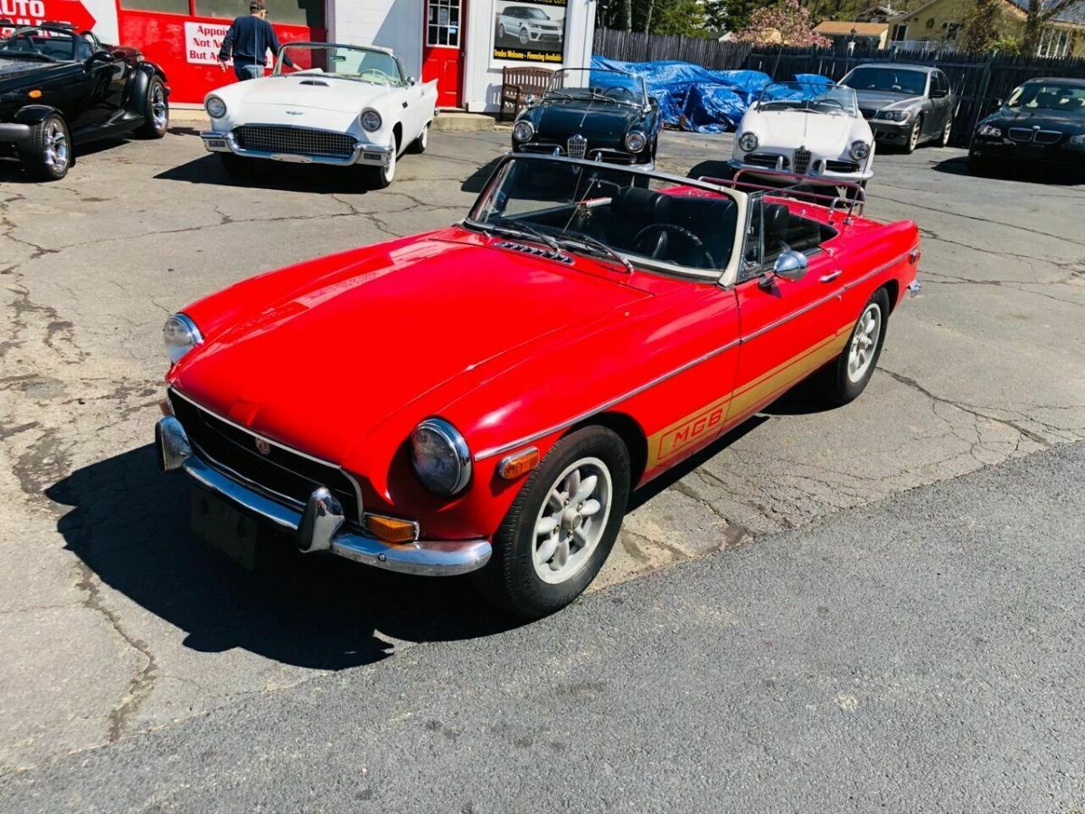1972 Orange MG MGB Convertible