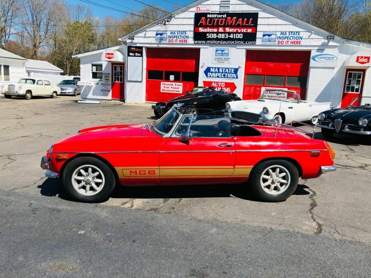 1972 Orange MG MGB Convertible
