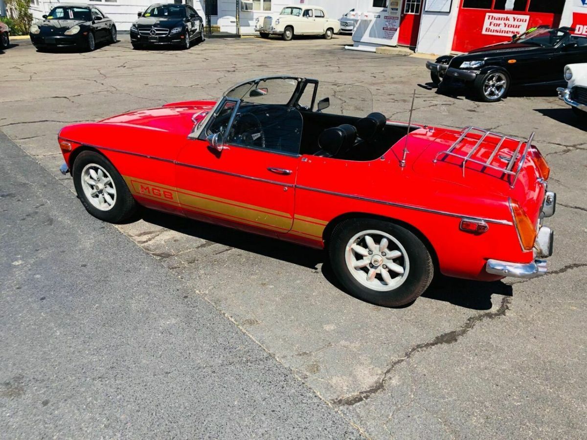 1972 Orange MG MGB Convertible