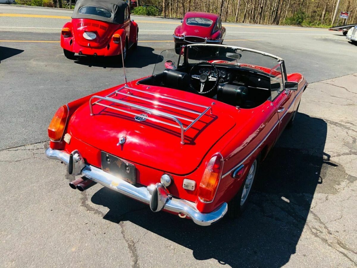 1972 Orange MG MGB Convertible