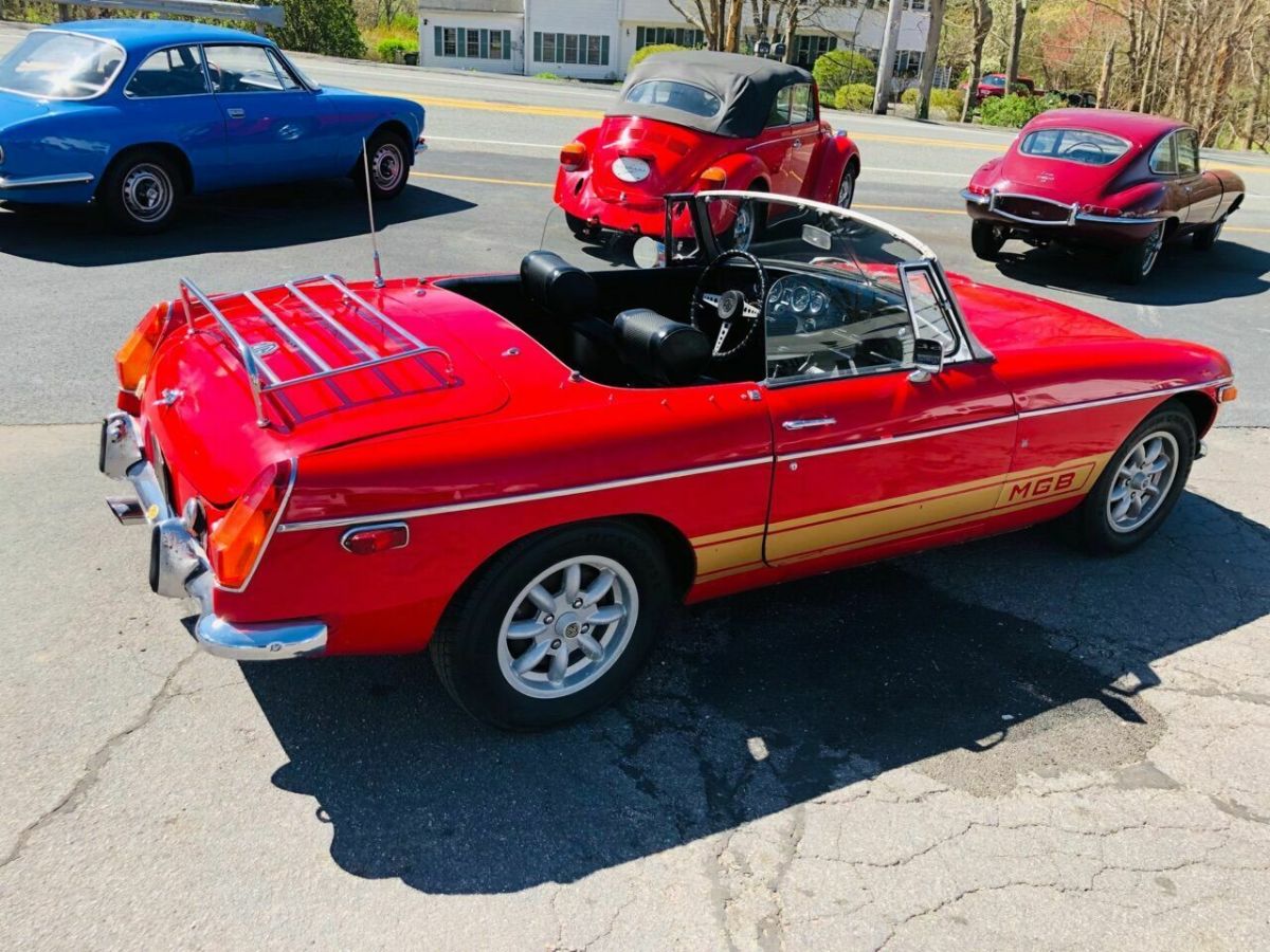 1972 Orange MG MGB Convertible