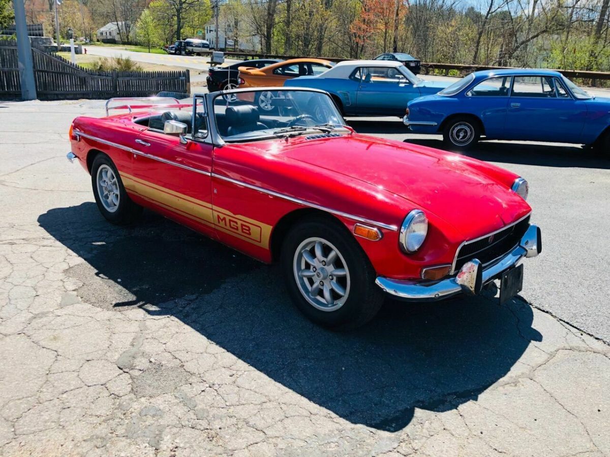 1972 Orange MG MGB Convertible