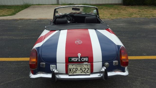 1972 Black MG MGB Convertible