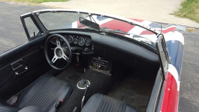 1972 Black MG MGB Convertible