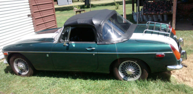 1972 Green MG MGB Convertible