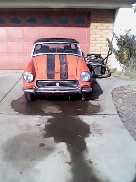1972 Red MG Midget Convertible