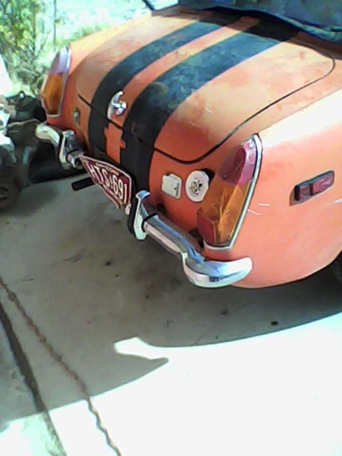 1972 Red MG Midget Convertible