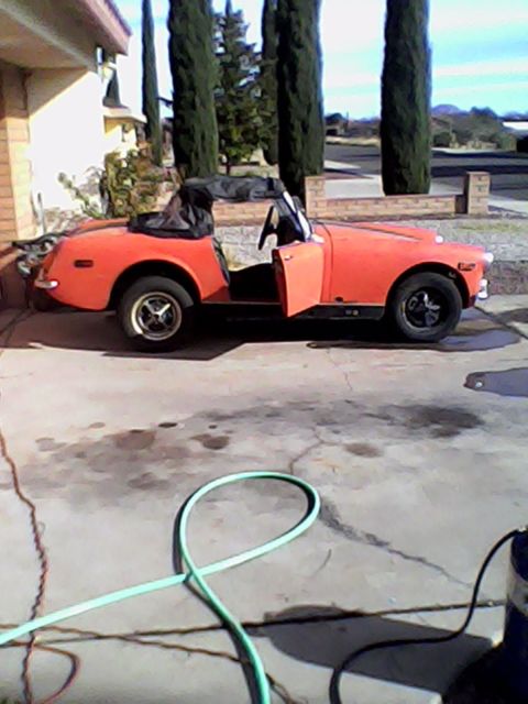 1972 Red MG Midget Convertible