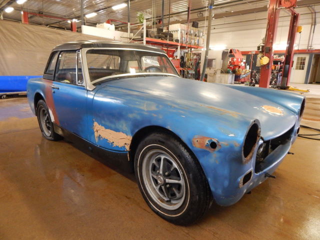 1972 Blue MG Midget Convertible