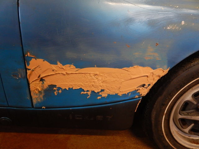 1972 Blue MG Midget Convertible