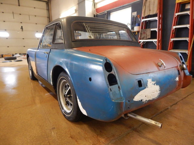 1972 Blue MG Midget Convertible