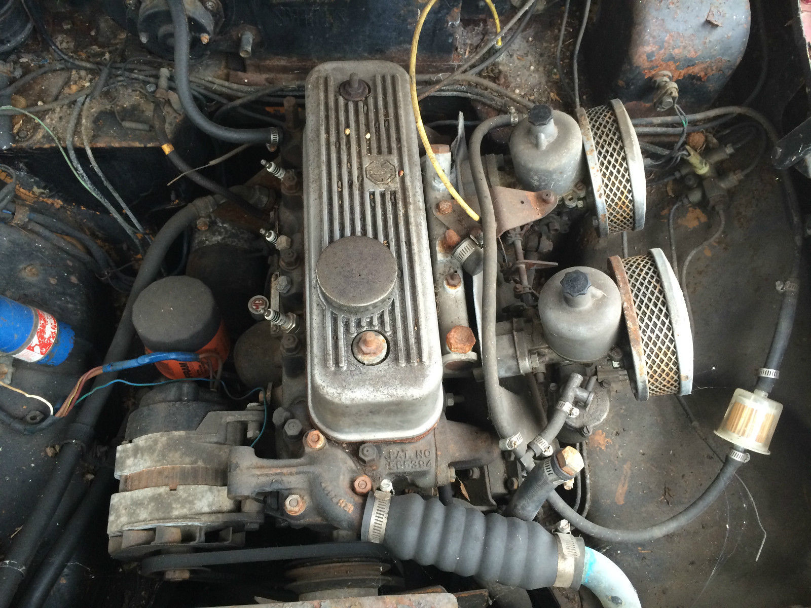 1972 White MG MGB Convertible