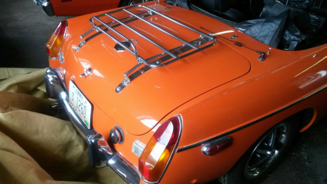1972 orange MG MGB Convertible