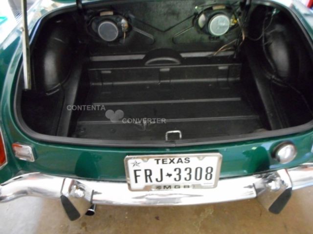 1972 British Racing Green MG MGB Convertible