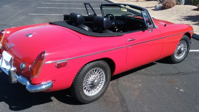 1972 Red MG MGB Convertible
