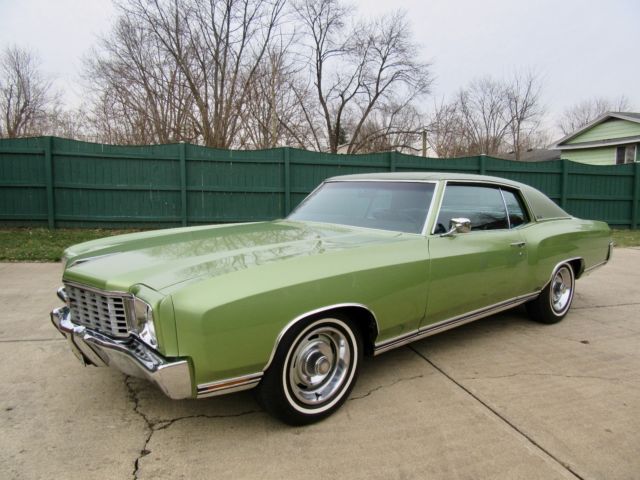 1972 Green Chevrolet Monte Carlo