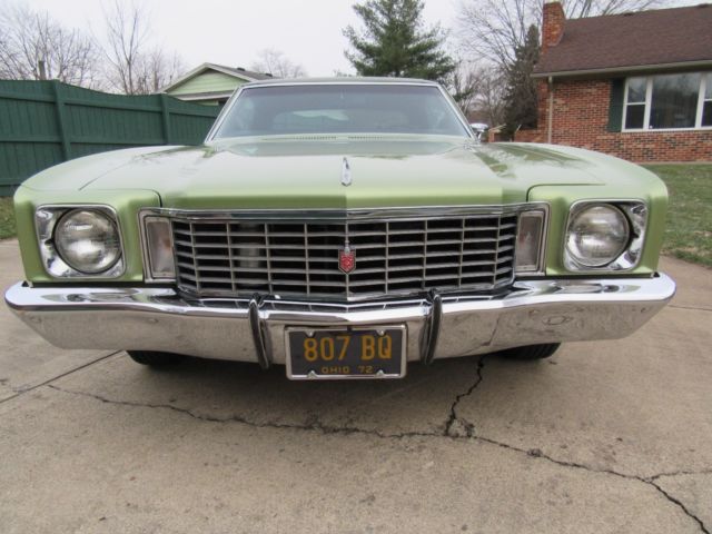 1972 Green Chevrolet Monte Carlo