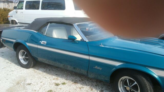 1972 Blue Ford Mustang Convertible