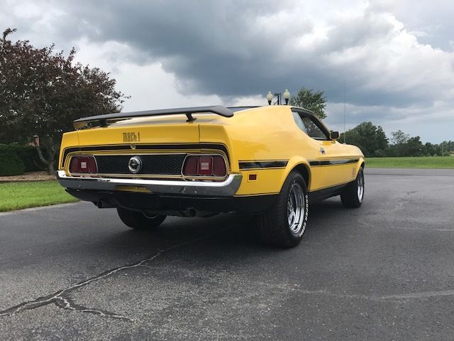 1972 Yellow Ford Mustang Fastback