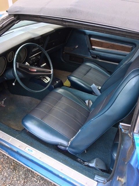 1972 Blue Ford Mustang Convertible