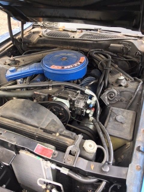 1972 Blue Ford Mustang Convertible