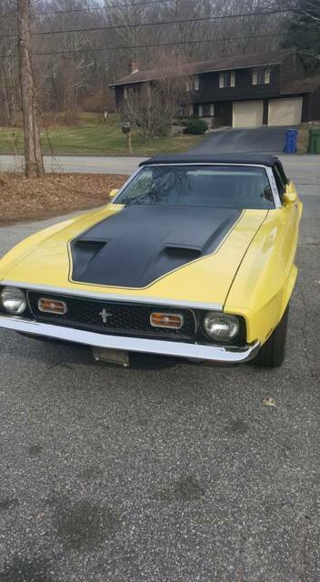 1972 Yellow Ford Mustang Convertible