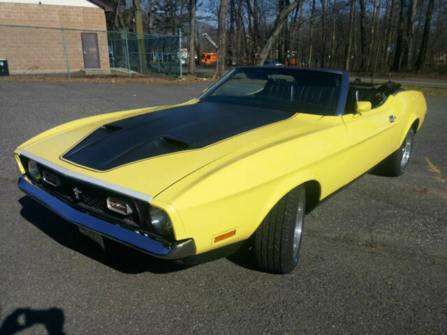 1972 Yellow Ford Mustang Convertible