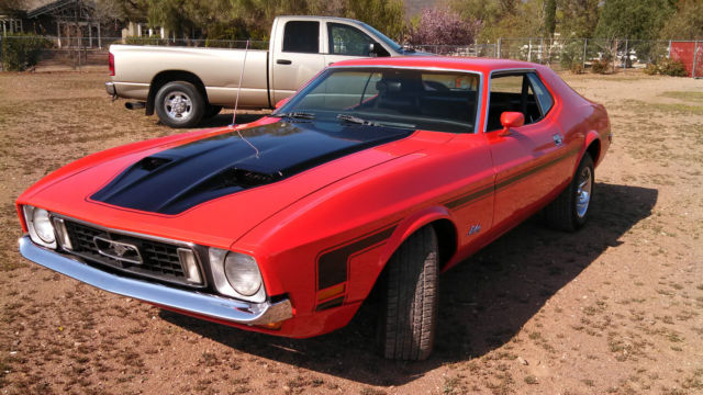 1972 Orange Ford Mustang Coupe