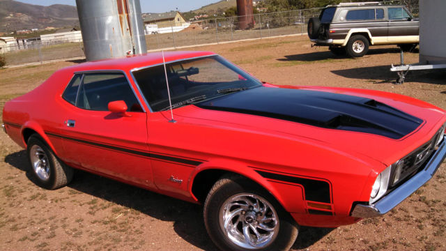 1972 Orange Ford Mustang Coupe