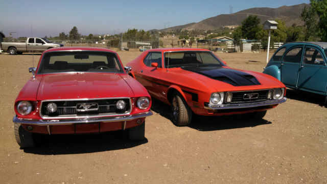 1972 Orange Ford Mustang Coupe