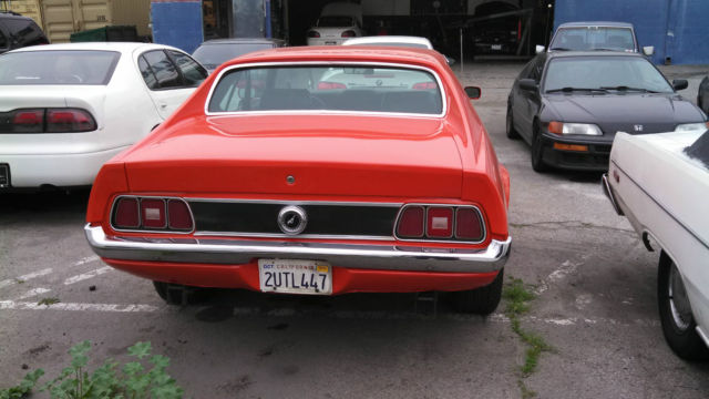 1972 Orange Ford Mustang Coupe