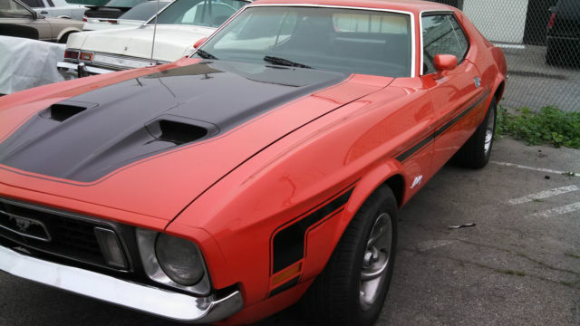 1972 Orange Ford Mustang Coupe