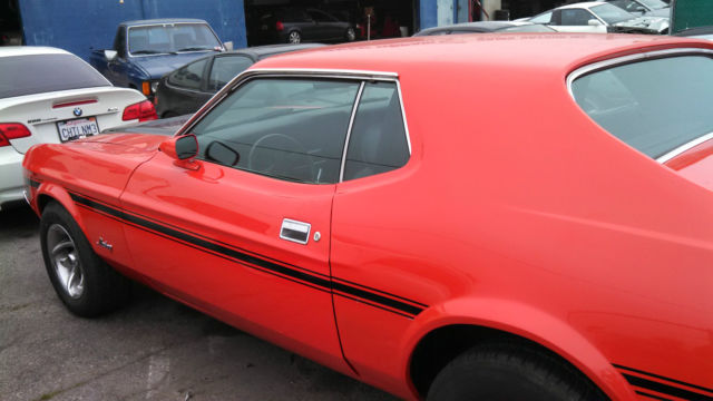 1972 Orange Ford Mustang Coupe