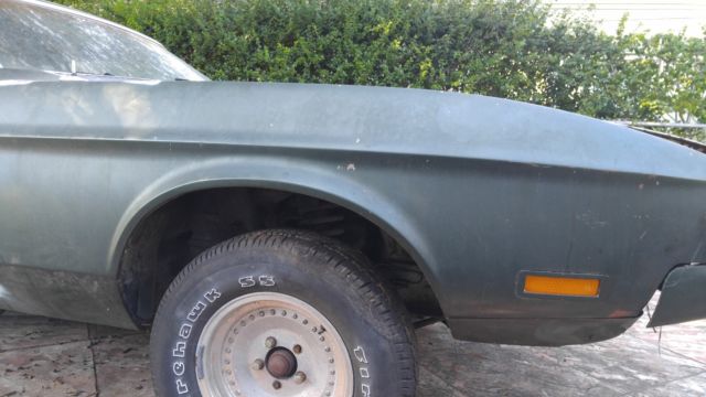 1972 Green Ford Mustang Coupe