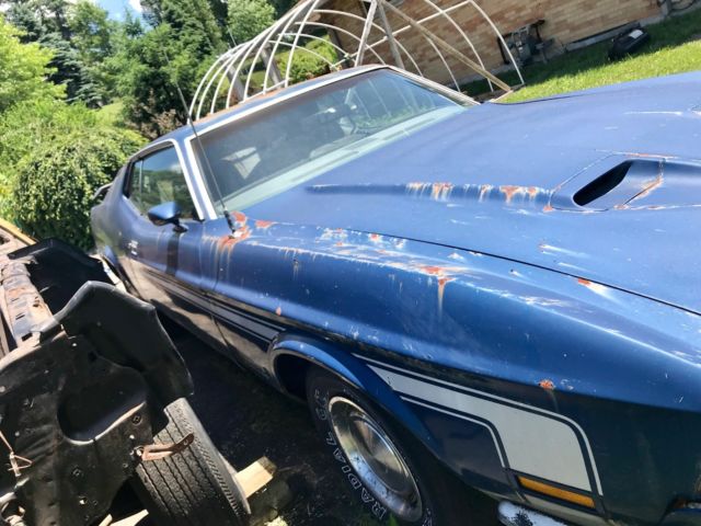 1972 Blue Ford Mustang Coupe