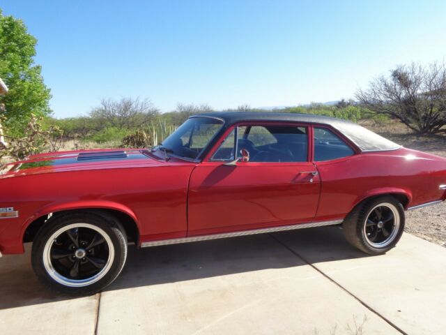 1972 Red Chevrolet Nova Coupe
