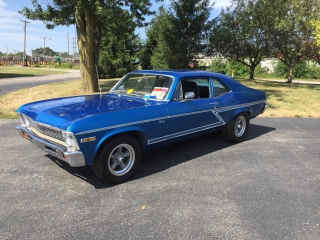 1972 Blue Chevrolet Nova Coupe