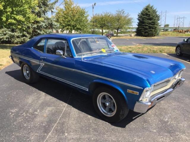 1972 Blue Chevrolet Nova Coupe