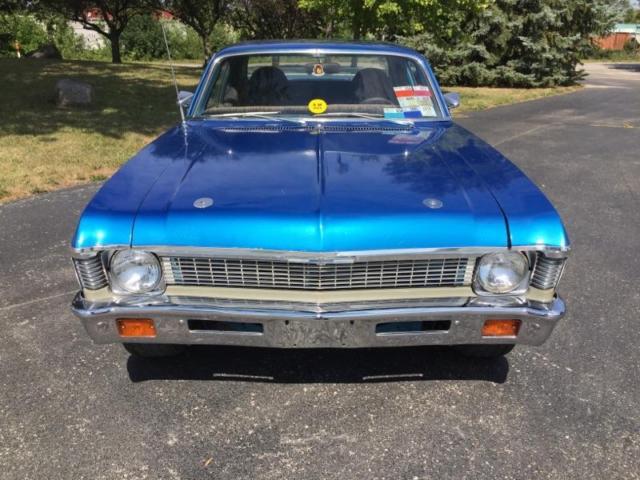 1972 Blue Chevrolet Nova Coupe