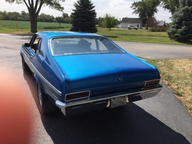 1972 Blue Chevrolet Nova Coupe