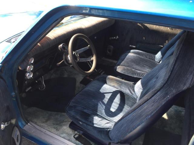 1972 Blue Chevrolet Nova Coupe