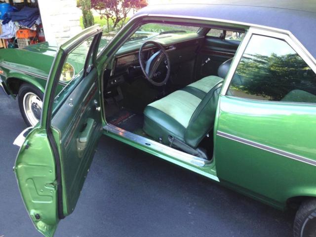 1972 Green Chevrolet Nova 2 door