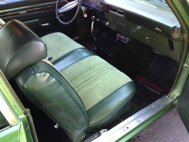 1972 Green Chevrolet Nova 2 door