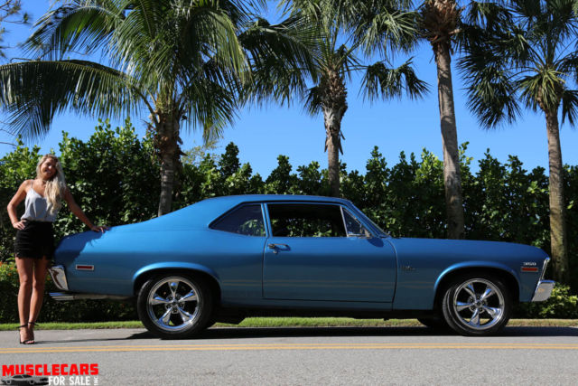 1972 Blue Chevrolet Nova Coupe