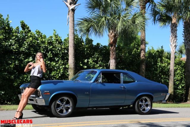 1972 Blue Chevrolet Nova Coupe