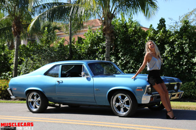 1972 Blue Chevrolet Nova Coupe