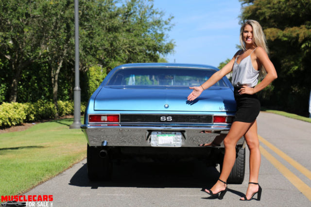 1972 Blue Chevrolet Nova Coupe
