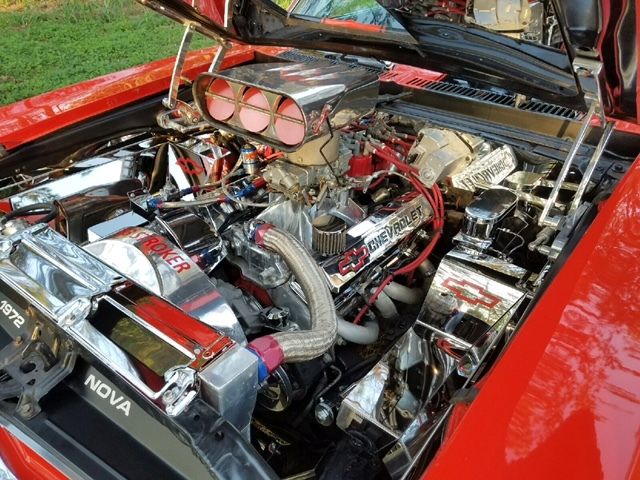 1972 Red Chevrolet Nova Coupe
