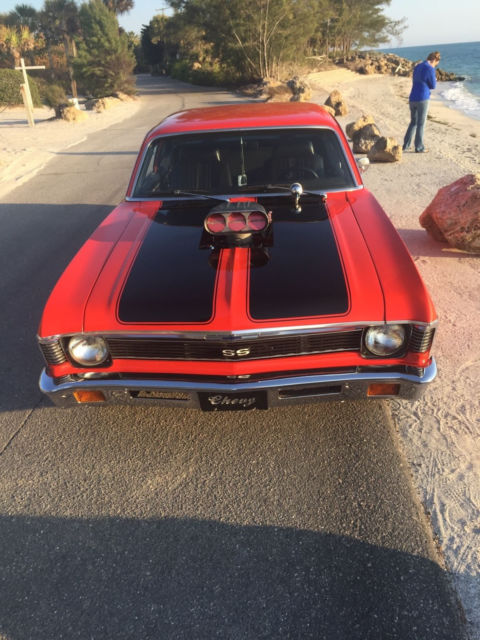 1972 Red Chevrolet Nova Coupe