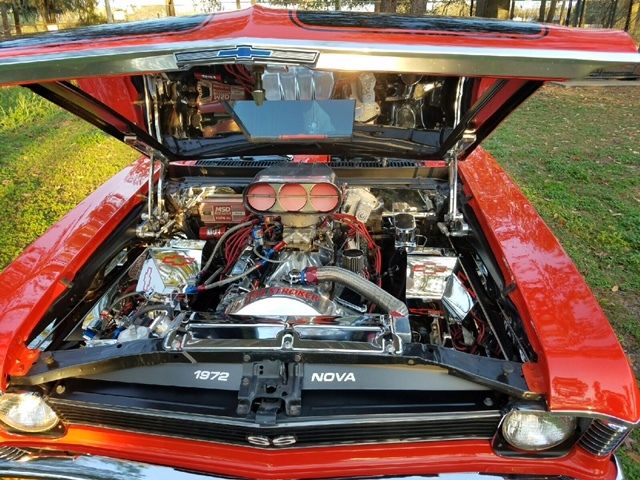 1972 Red Chevrolet Nova Coupe